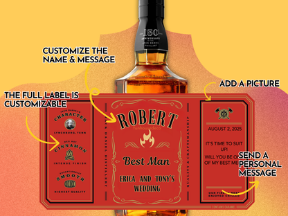 Jack Daniel's Fire Whiskey Custom Label