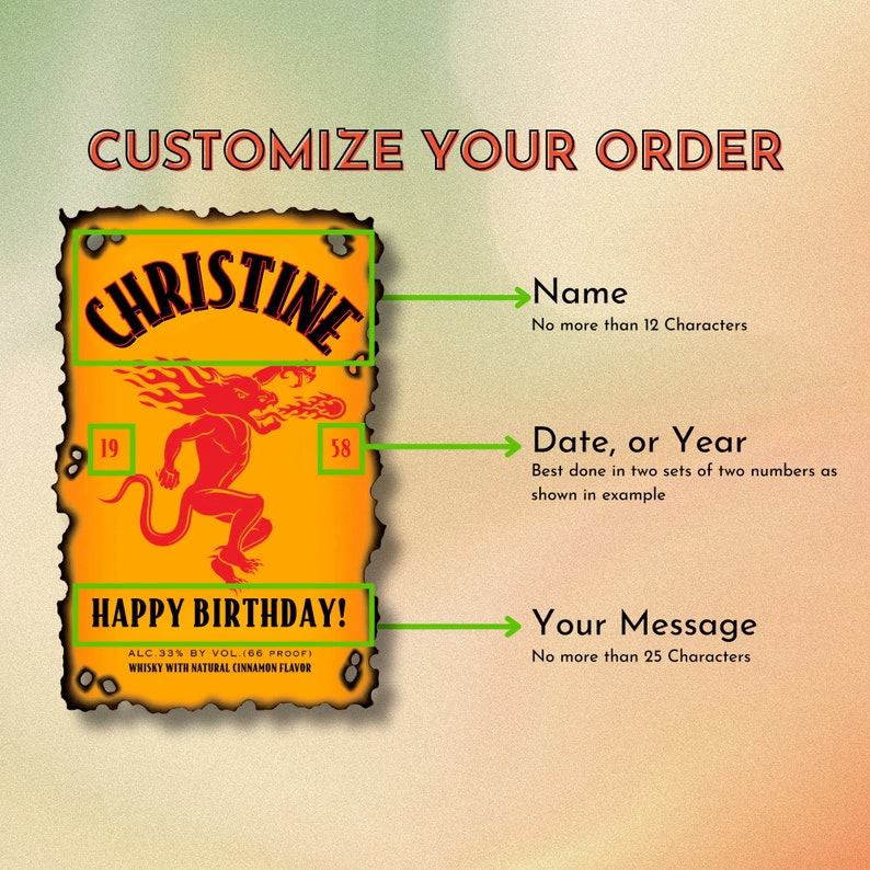 Customizable Fireball Labels - FunHouseDeco