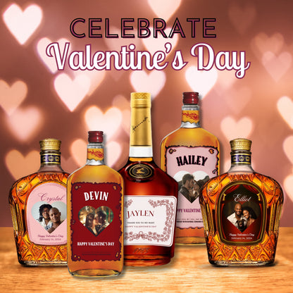 Fireball Whiskey Valentine's Day Label - FunHouseDeco