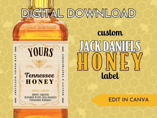 Jack Daniel's Honey Whiskey Template - FunHouseDeco