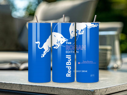 Red Bull Inspired Custom Tumbler - Create Your Own Red Bull Can - Multiple Flavors - 12oz, 20oz, 30oz - FunHouseDeco