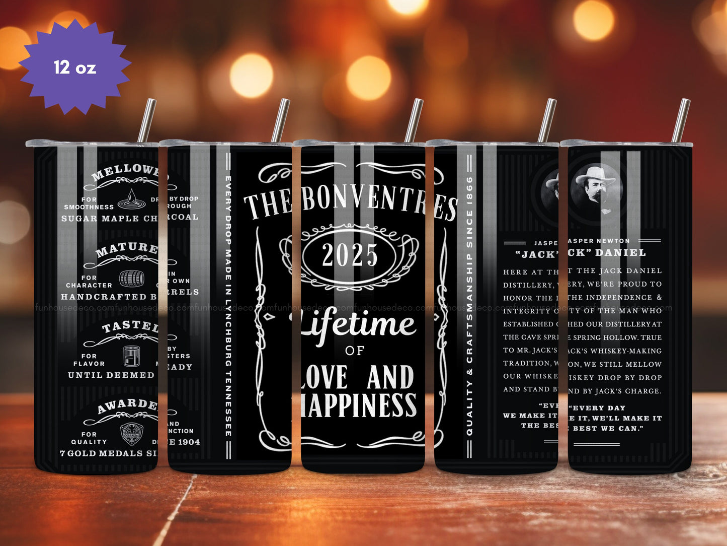 Personalized Jack Daniel's Tennessee Whiskey Tumbler - FunHouseDeco