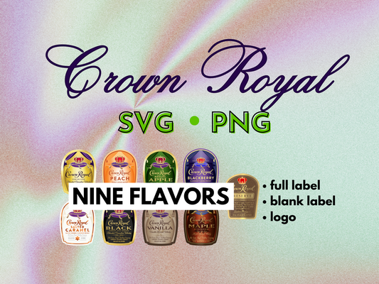 Crown Royal Labels SVG